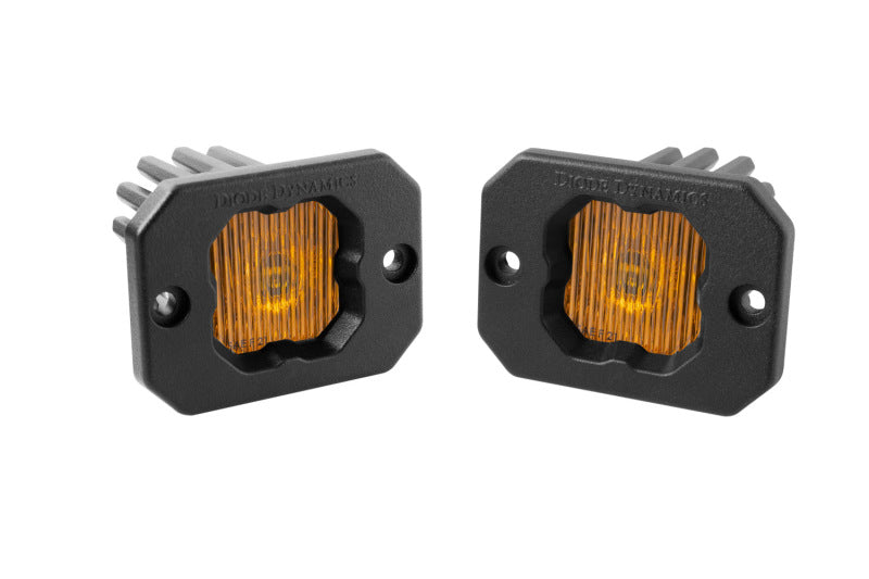 Load image into Gallery viewer, Diode Dynamics Stage Series C1 LED Pod - Yellow SAE Fog Flush ABL (Pair)
