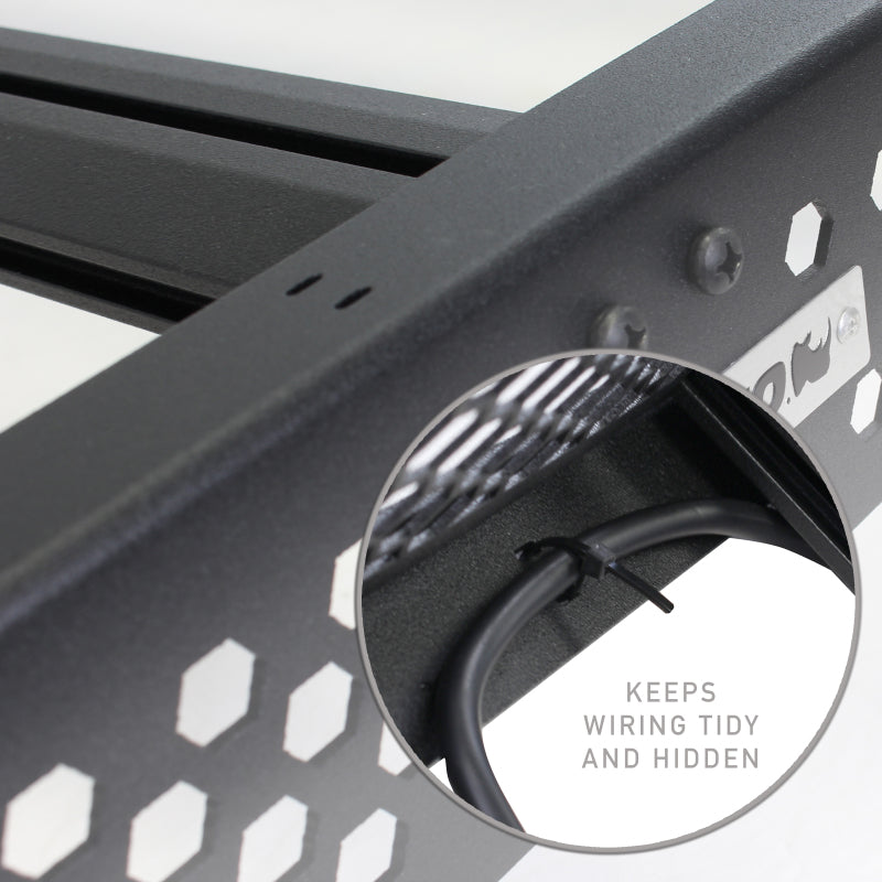 Load image into Gallery viewer, Go Rhino 21-23 Ford F-150 CC Ceros Low Profile Roof Rack - Tex. Blk
