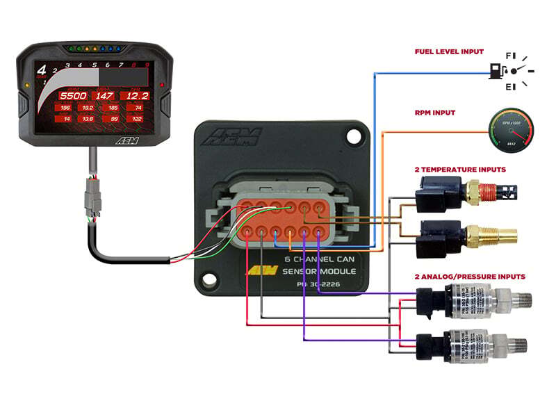 Load image into Gallery viewer, AEM 6 Channel CAN Sensor Module 30-2226
