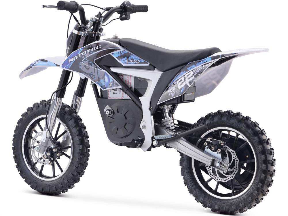 Electric Dirt Bike 36v 500w Lithium Blue - Skoutley Outdoors LLC
