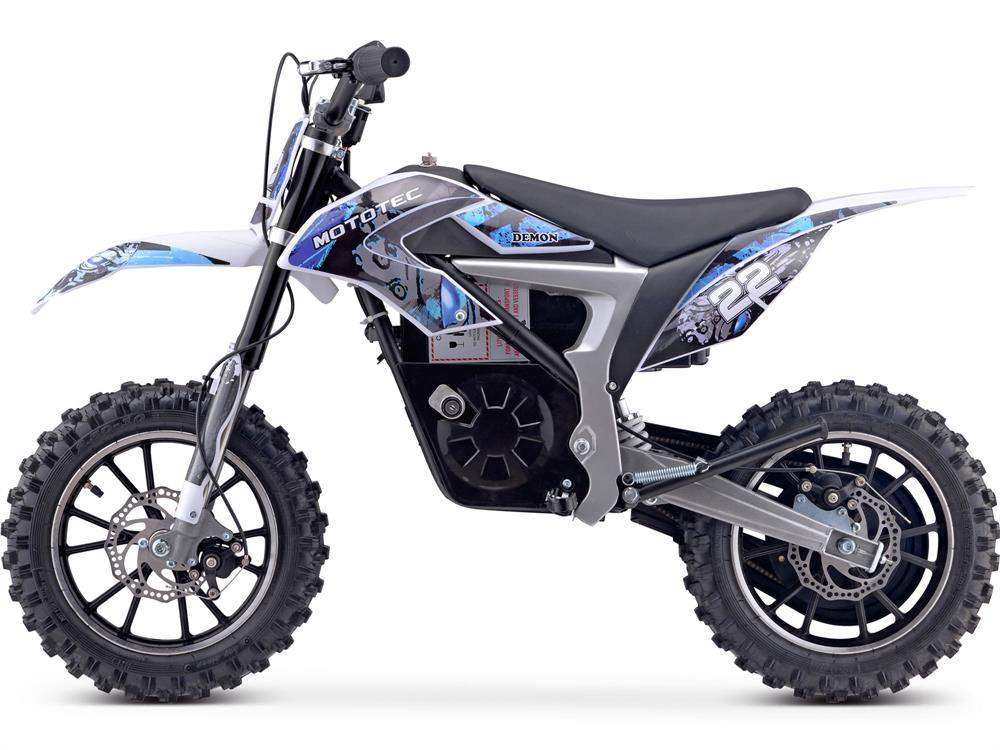 Electric Dirt Bike 36v 500w Lithium Blue - Skoutley Outdoors LLC