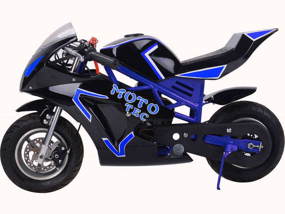 Gas Pocket Bike Gt 49cc 2-stroke Blue - Skoutley Outdoors LLC