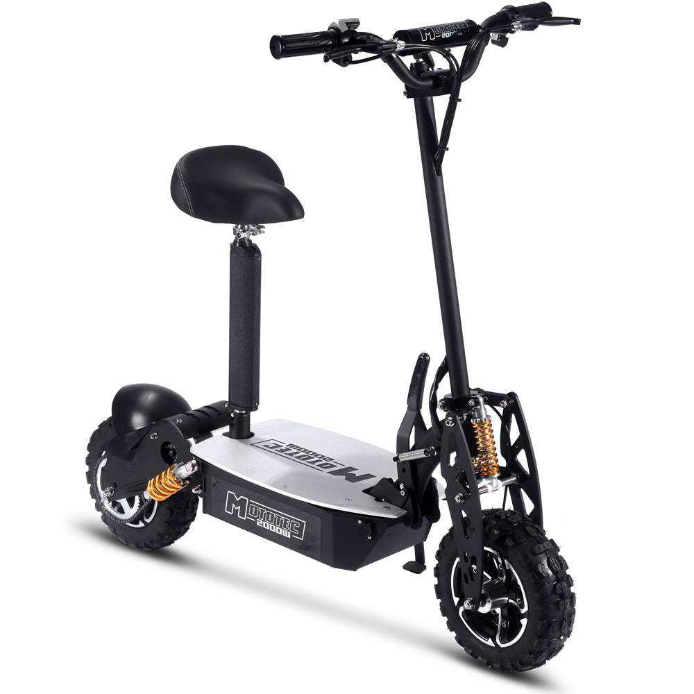 2000w 48v Electric Scooter Black - Skoutley Outdoors LLC