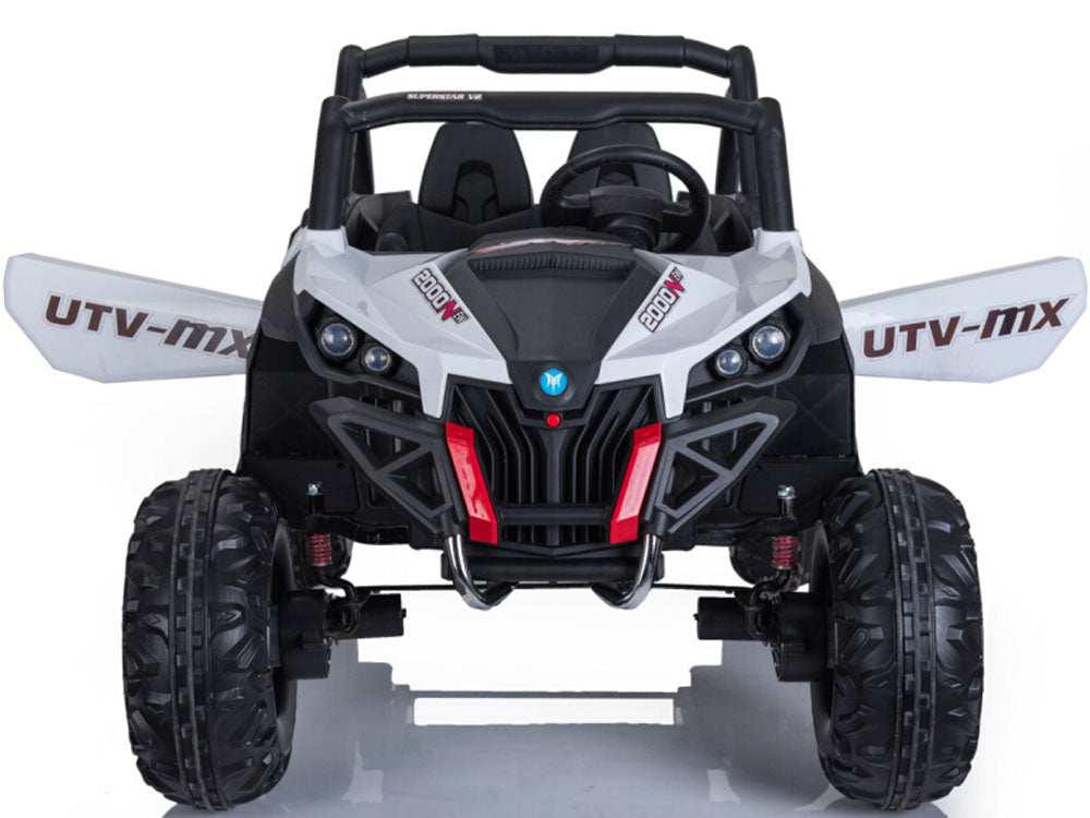 Mini Moto Utv 4x4 12v White (2.4ghz Rc) - Skoutley Outdoors LLC