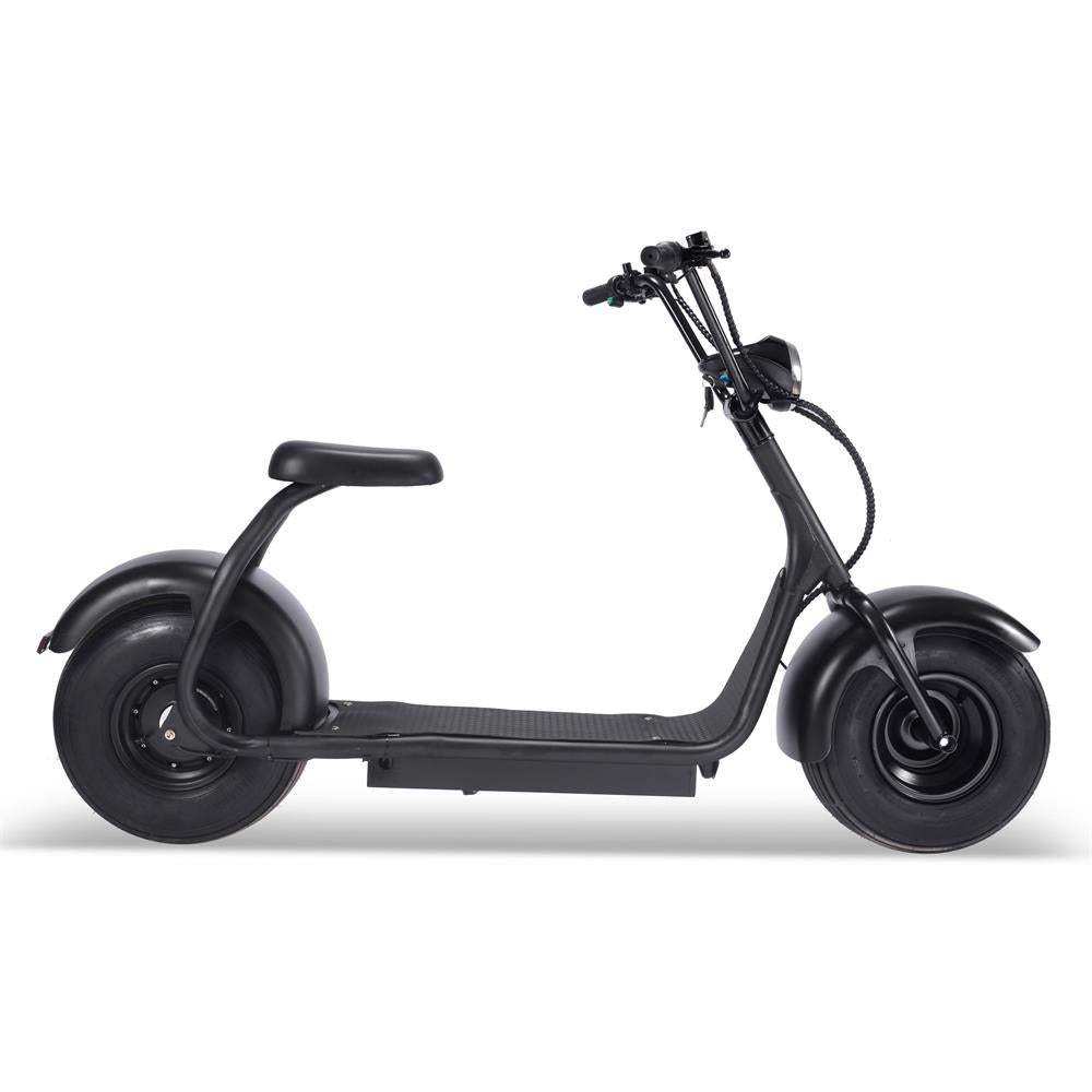 Fat Tire 60v 18ah 2000w Lithium Electric Scooter Black - Skoutley Outdoors LLC