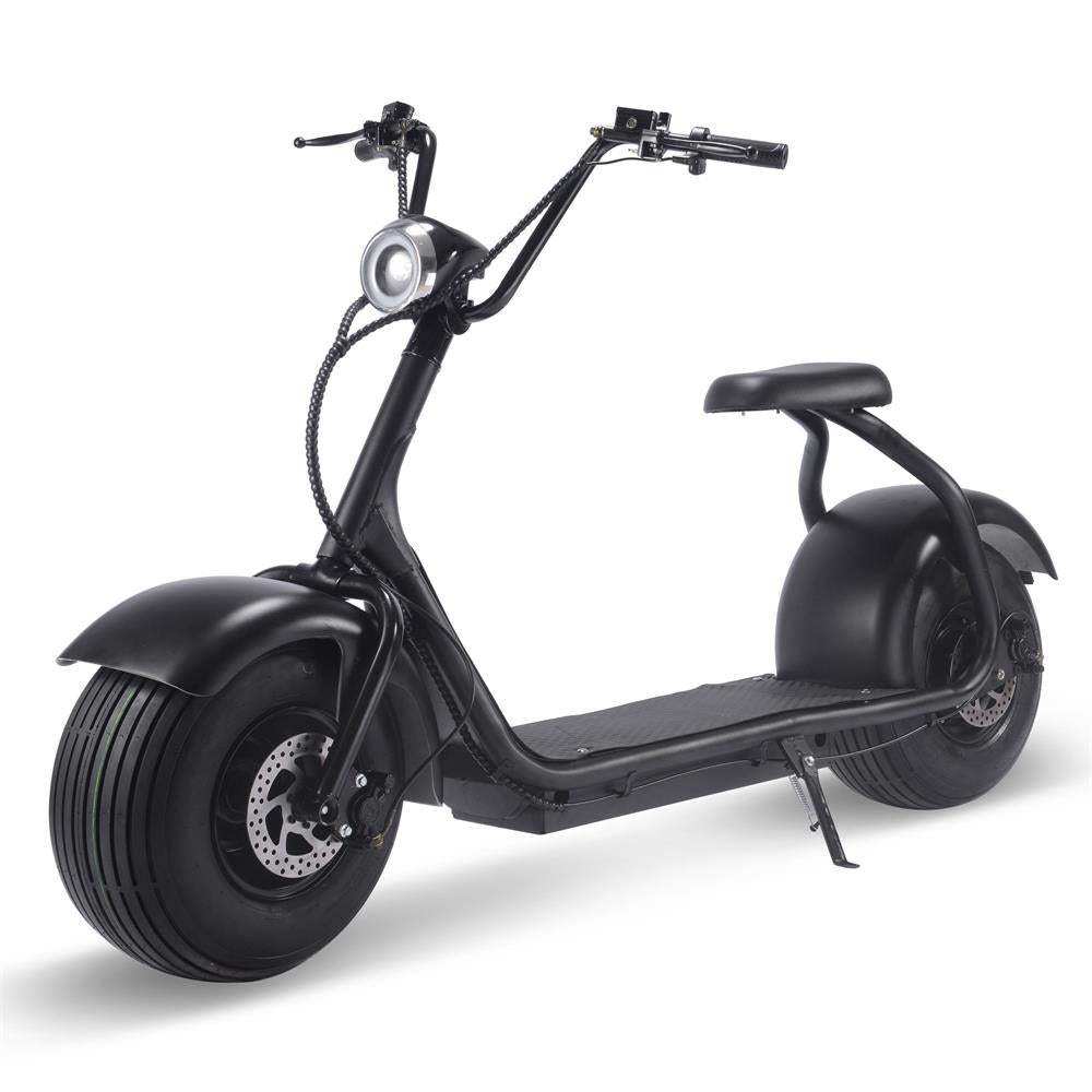 Fat Tire 60v 18ah 2000w Lithium Electric Scooter Black - Skoutley Outdoors LLC