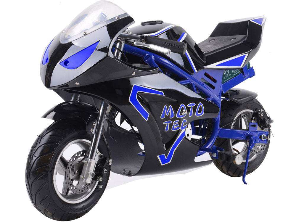 Electric Pocket Bike Gt 36v 500w Blue - Skoutley Outdoors LLC