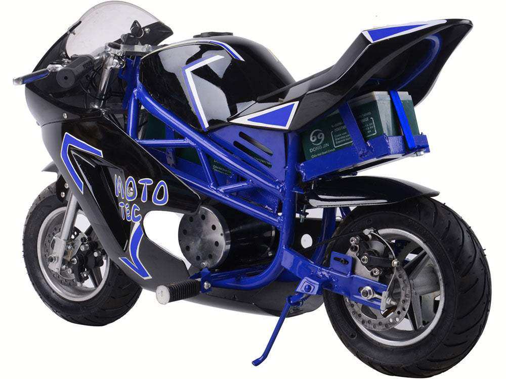 Electric Pocket Bike Gt 36v 500w Blue - Skoutley Outdoors LLC