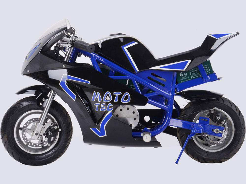 Electric Pocket Bike Gt 36v 500w Blue - Skoutley Outdoors LLC