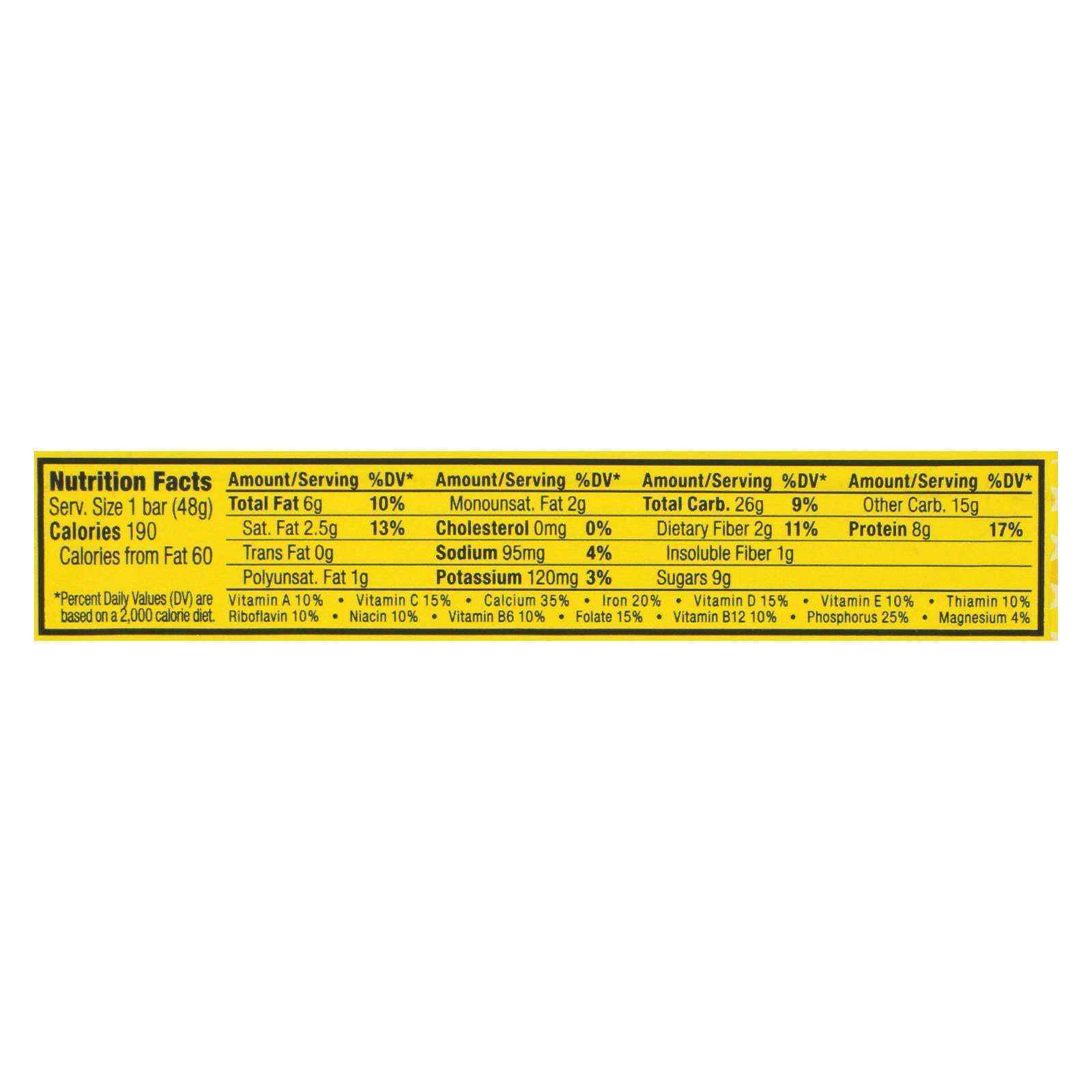 Clif Bar Luna Bar - Organic Lemon Zest - Case Of 15 - 1.69 Oz - Skoutley Outdoors LLC