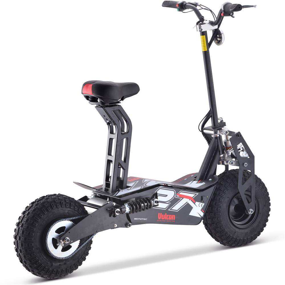Mototec Vulcan 48v 1600w Electric Scooter Black - Skoutley Outdoors LLC