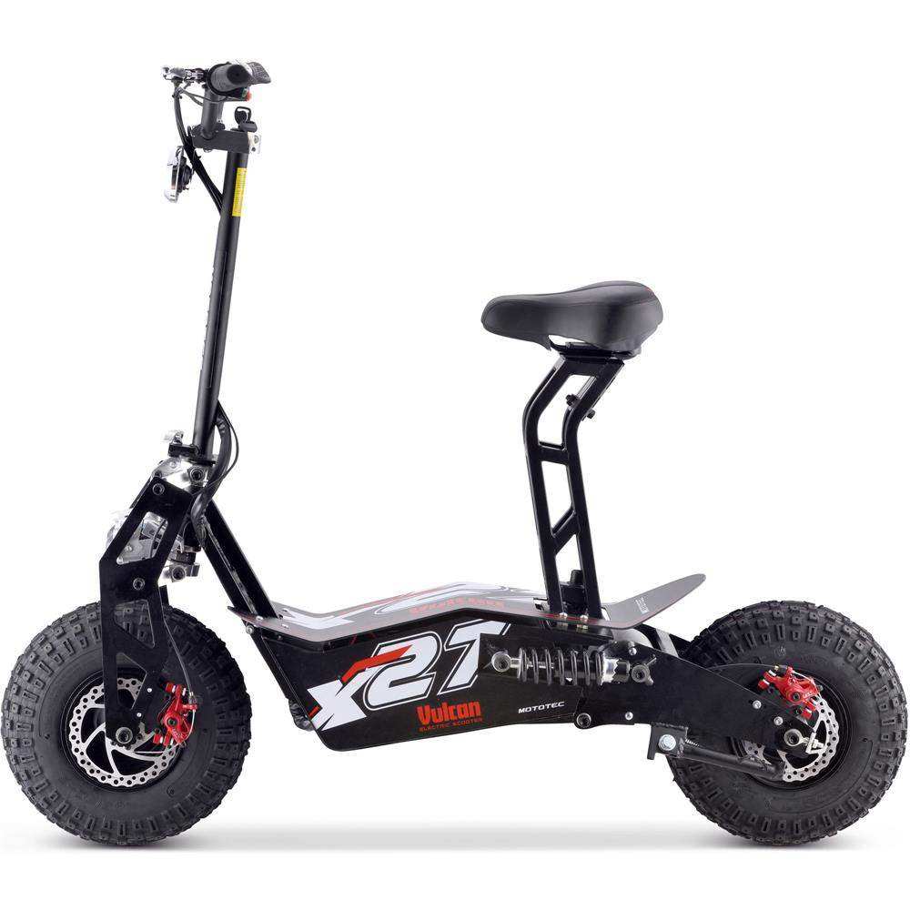 Mototec Vulcan 48v 1600w Electric Scooter Black - Skoutley Outdoors LLC