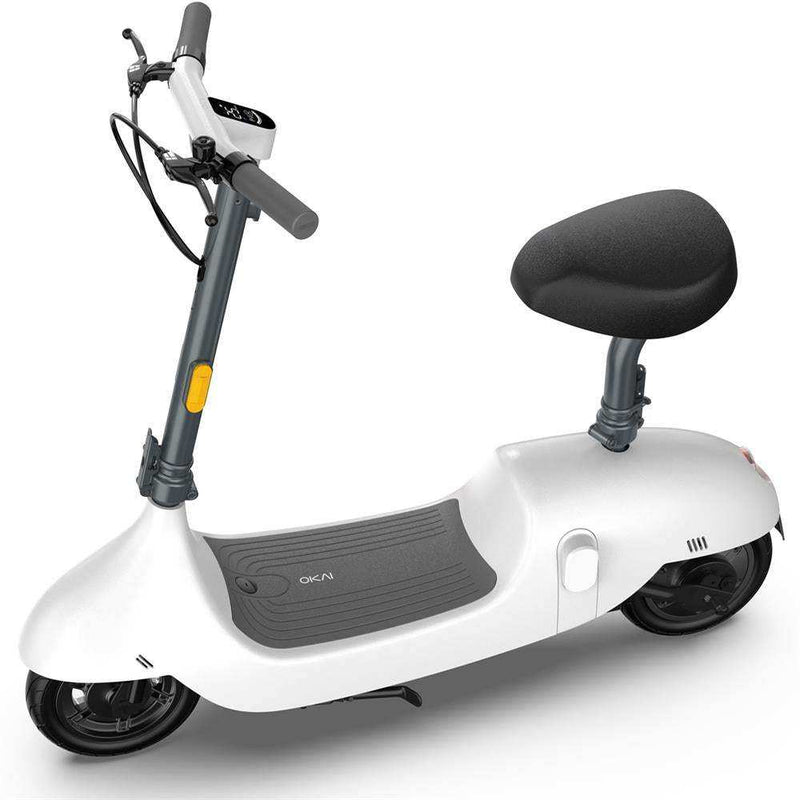Load image into Gallery viewer, Okai Beetle 36v 350w Lithium Electric Scooter White - Skoutley Outdoors LLC
