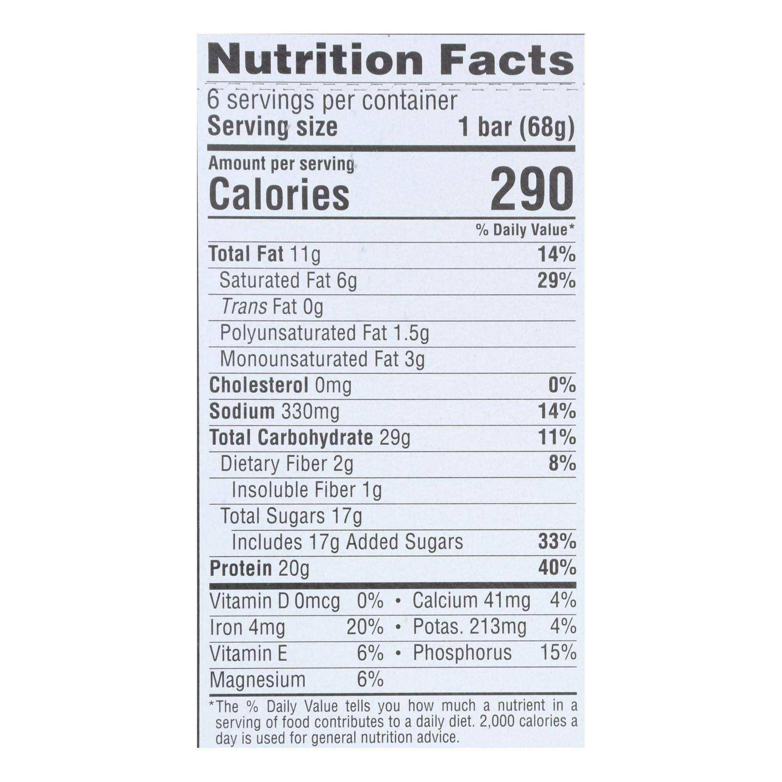 Clif Bar Builder's Protein - Case Of 6 - 6/2.4 Oz - Skoutley Outdoors LLC
