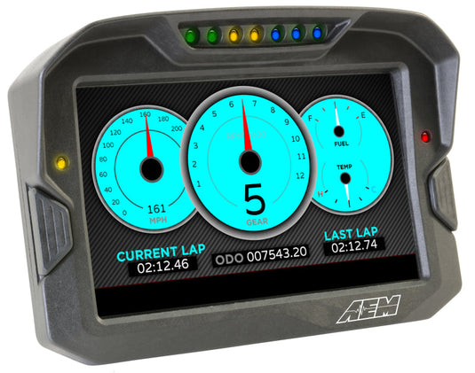 AEM Electronics Digital Dash, CD-7LG, Carbon Housing, Data Logging, GPS, CAN Bus, Kit