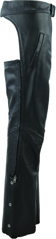 Load image into Gallery viewer, Kuryakyn Leather By River Road Plains Leather Chaps Black Womens - Small
