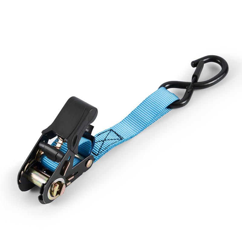Load image into Gallery viewer, Borne Off-Road Medium-Duty Ratchet Tie-Down Kit (4-Pack) Blue
