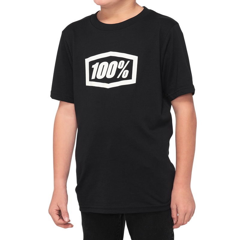 Load image into Gallery viewer, 100% Youth Icon T-Shirt - Black - Small 20001-00004
