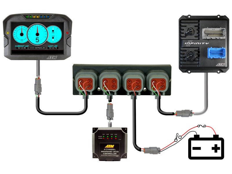 Load image into Gallery viewer, AEM Electronics 4 Port AEMnet CAN Hub
