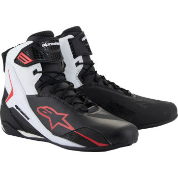 ALPINESTARS Faster-4 Shoes - Black/White/Red - US 12.5 2510425-123-125
