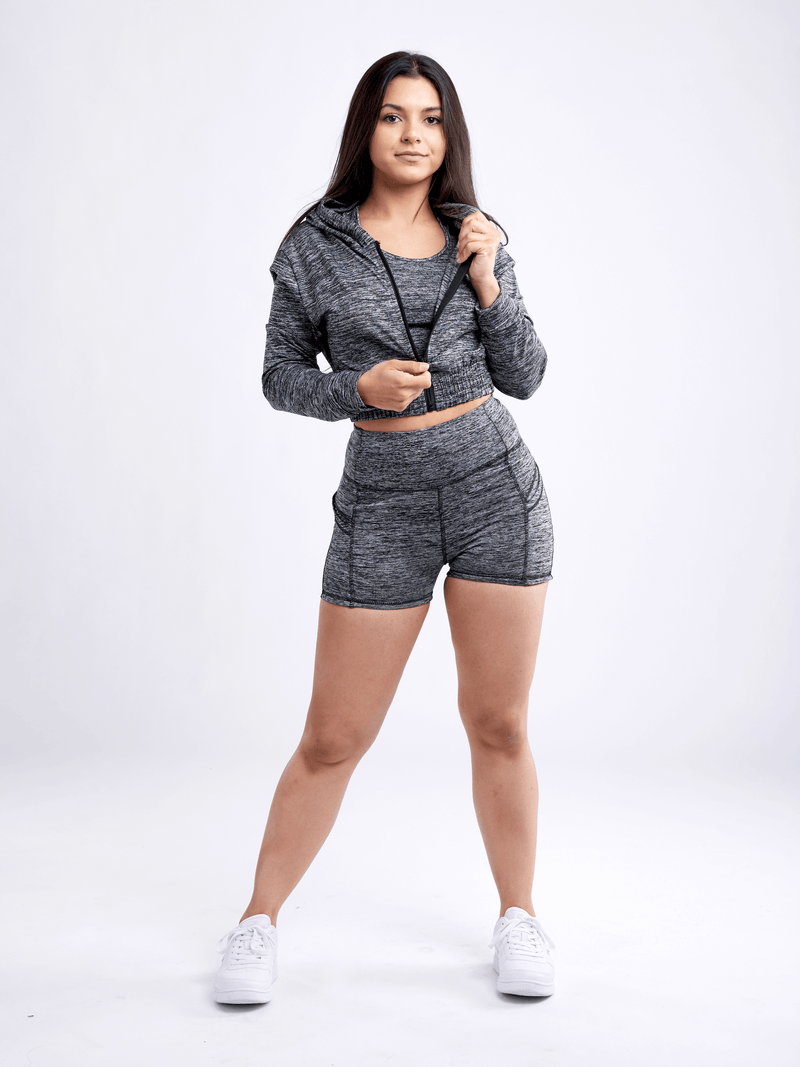 Load image into Gallery viewer, JupiterGear High-Waisted Athletic Shorts with Side Pockets
