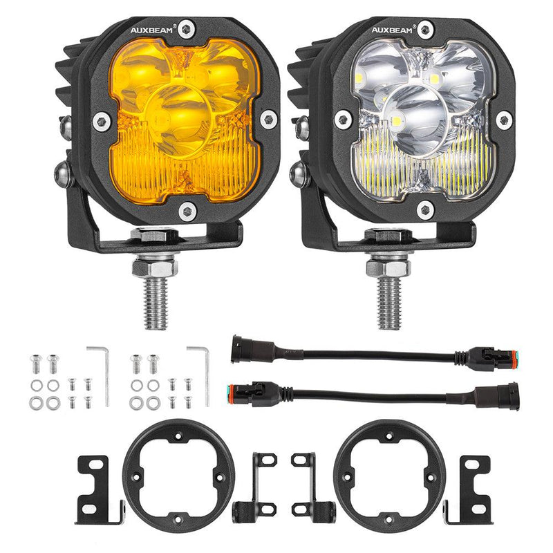 Load image into Gallery viewer, 3&quot; LED Pods Mounting Brackets Flush Mount Brackets Compatible with Toyota Tacoma Tundra 4Runner
