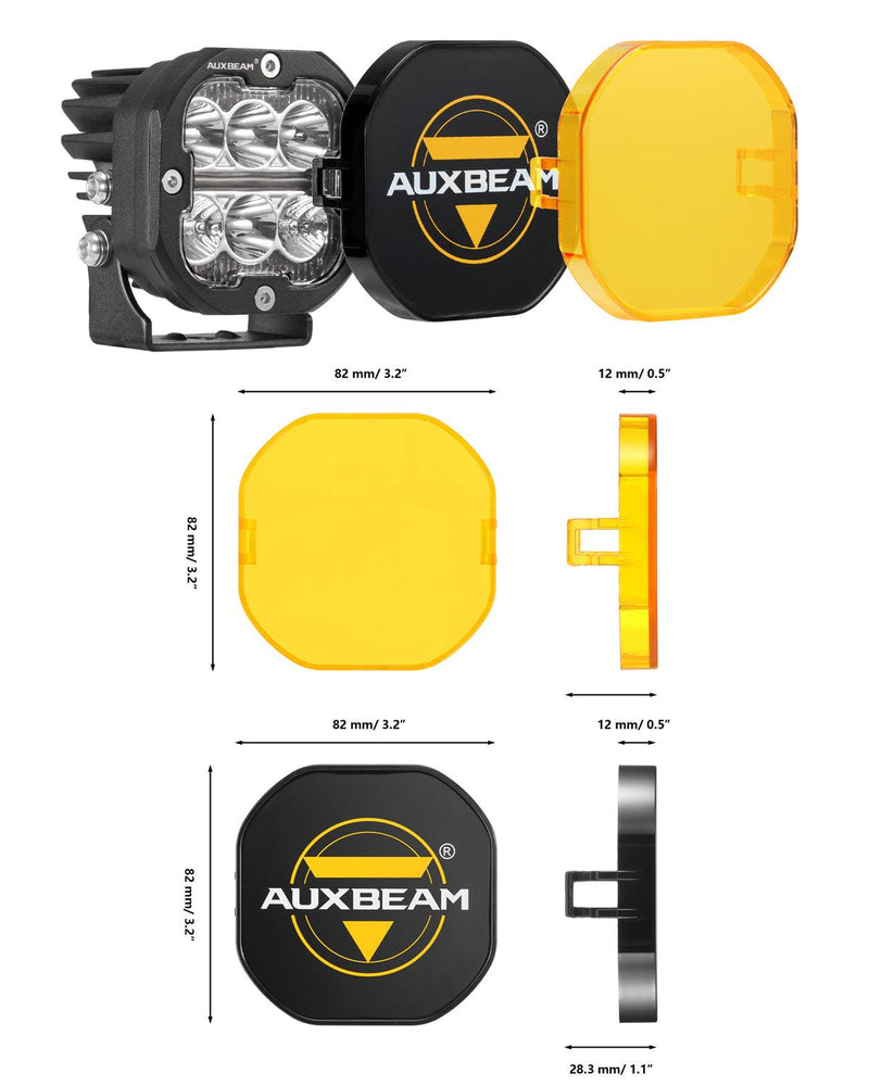 Load image into Gallery viewer, XP-ULTRA Series 3 Inch 84W LED Combo Pod Light Off Road Lights with White DRL&amp;Amber Turn Signal Light
