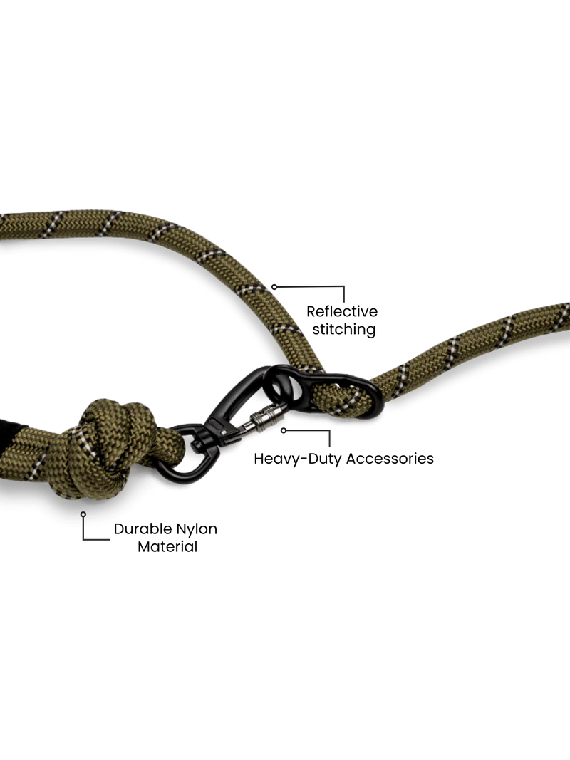 Load image into Gallery viewer, Army Green Running Hands-Free Dog Leash
