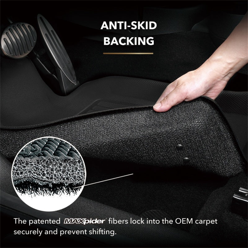 Load image into Gallery viewer, 3D MAXpider 3D MAXider 23-24 Toyota Sequoia Kagu Black Floor Mat - Row 3 L1TY30331509
