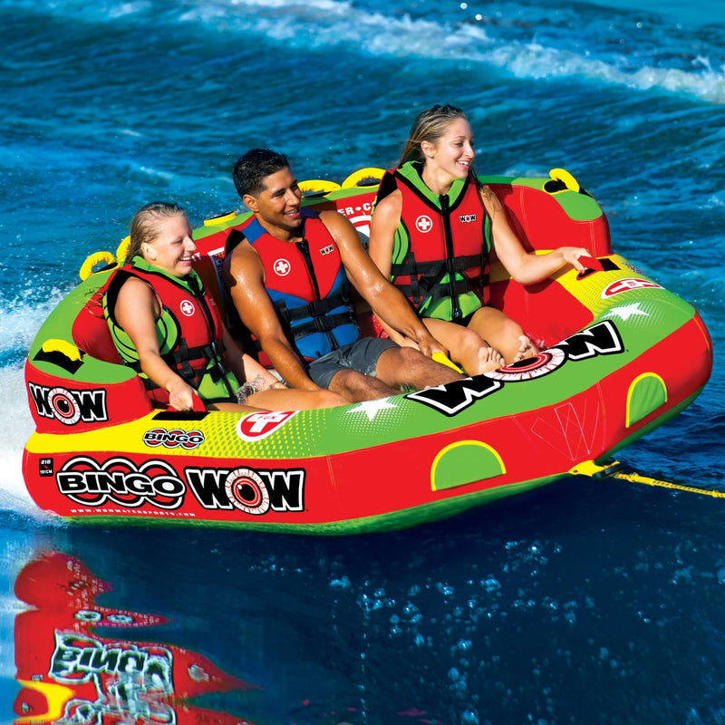Load image into Gallery viewer, WOW Watersports Bingo 1-3 Person Towable Water Tube
