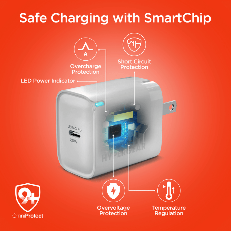 Load image into Gallery viewer, HyperGear 20W USB-C PD Wall Charger
