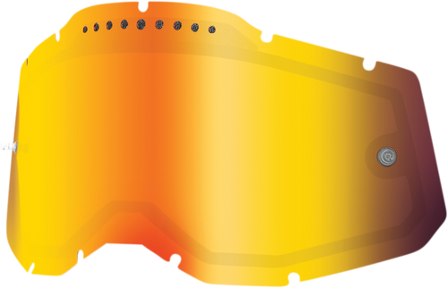 100% Accuri 2/Racecraft 2/Strata 2 Dual Lens - Vented - Red Mirror 59083-00006