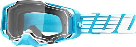 100% Armega Goggles - Oversized Sky - Clear 50004-00010