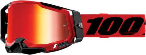 100% Racecraft 2 Goggles - Red - Red Mirror 50010-00003