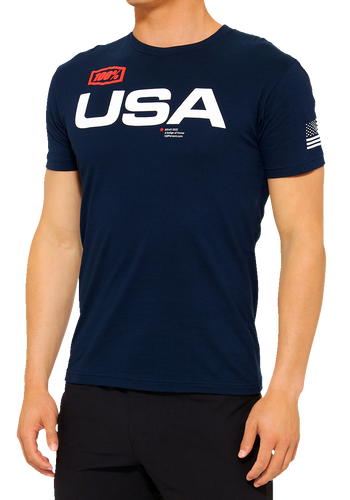 100% MX of Nations T-Shirt - Navy - 2XL 20000-00168