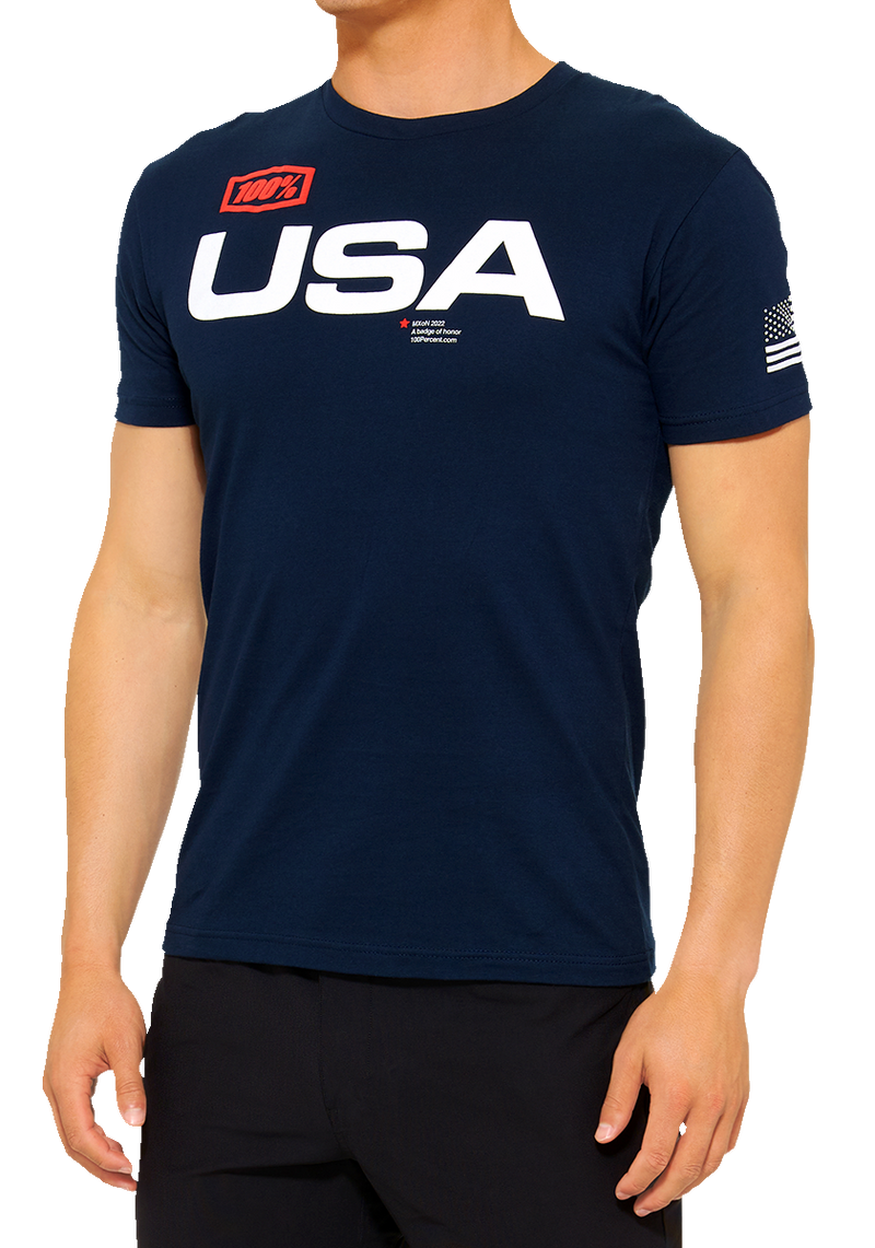 Load image into Gallery viewer, 100% MX of Nations T-Shirt - Navy - 2XL 20000-00168
