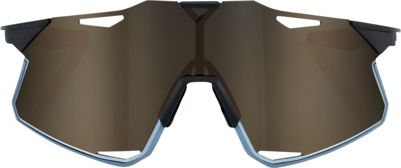 Load image into Gallery viewer, 100% Hypercraft Sunglasses - Matte Black - Gold Mirror Lens 60000-00001
