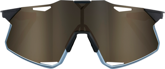 100% Hypercraft Sunglasses - Matte Black - Gold Mirror Lens 60000-00001