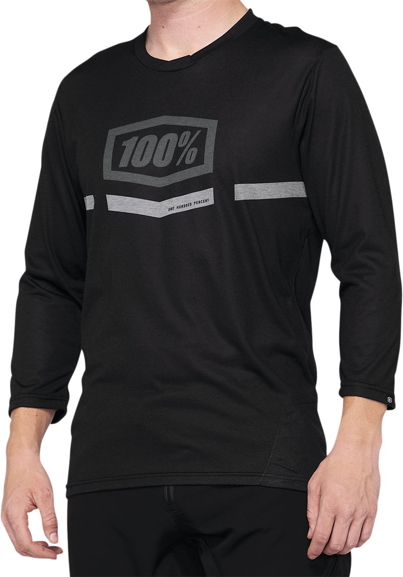 Load image into Gallery viewer, 100% Airmatic 3/4 Sleeve Jersey - Black - XL 40018-00003

