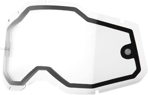 100% Accuri 2/Racecraft 2/Strata 2 Dual Lens - Clear 59080-00001