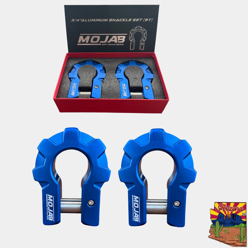 Load image into Gallery viewer, 3/4&#39;&#39; Extreme duty Aluminum D-Shackle set (9T) (LIFETIME WARRANTY*)
