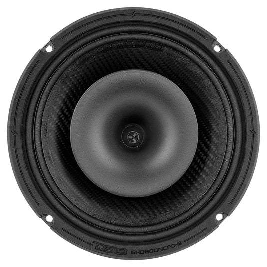 8" Neodymium Coaxial Hybrid Mid-Bass Water resistant Carbon Fiber Cone Loudspeaker with Built-in Driver  400 Watts Rms 8-Ohm
