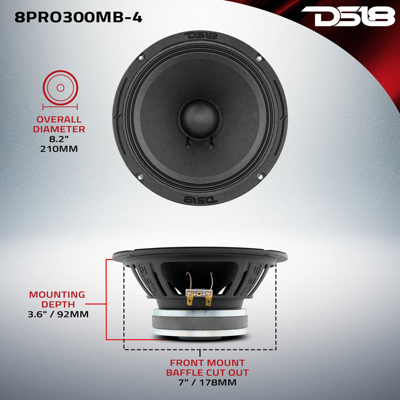 Load image into Gallery viewer, 8&quot; Mid-Bass Loudspeaker 150 Watts Rms 8-Ohm
