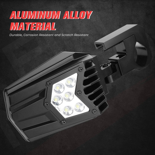 UTV Side Mirrors with light fit 1.5" - 2" Roll Bar