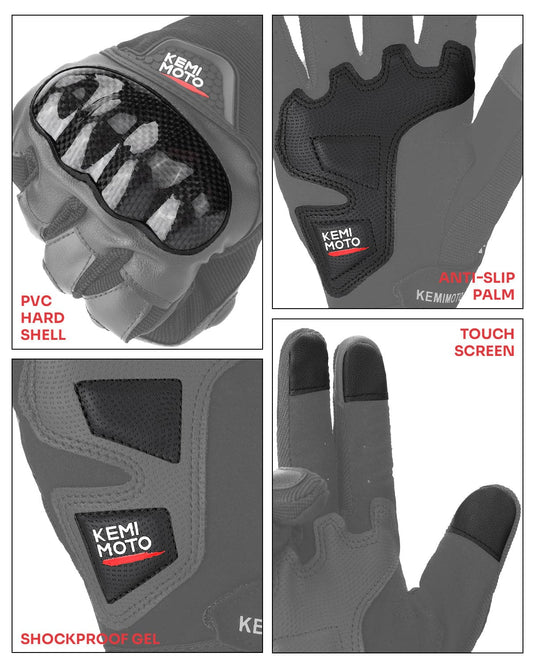 Motorcycle Riding Gloves (for Motorcross Dirt Bike ATV UTV)