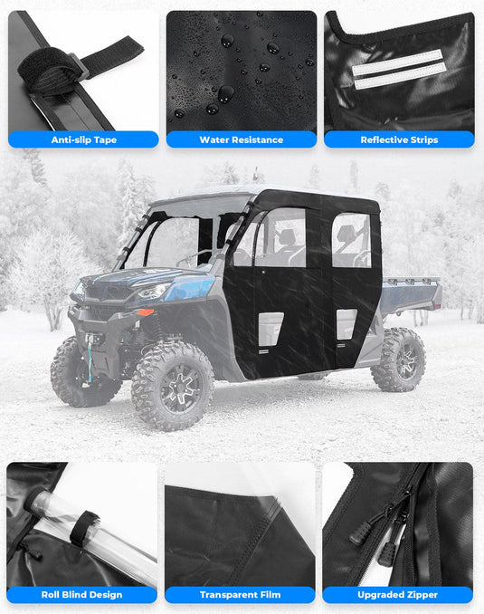 Soft Cab Enclosure Doors for CFMOTO UForce 1000XL 2022-2025