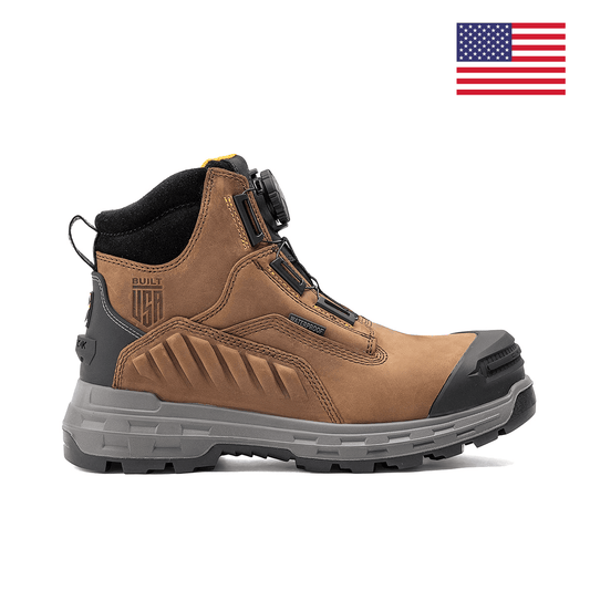 Wildwood 6” Composite Toe Turbolace™ Work Boot - Brown - Made in USA - Skoutley Outdoors LLC