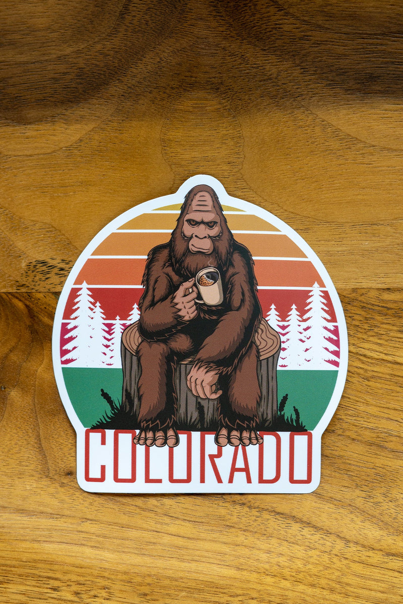 Load image into Gallery viewer, Colorado Coffee Squatch Sticker
