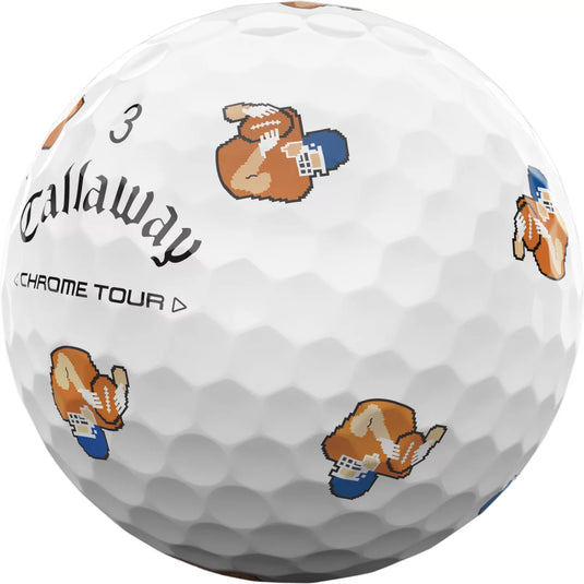 Callaway 2024 Chrome Tour Retro Football Truvis Golf Balls