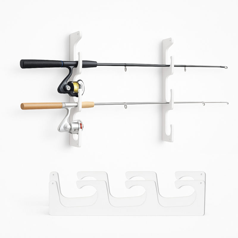 Load image into Gallery viewer, Made in the USA Fishing Rod Rack | Wall or Ceiling Mounted
